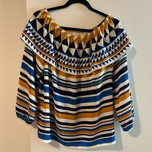 Chicos off the shoulder patterned blouse